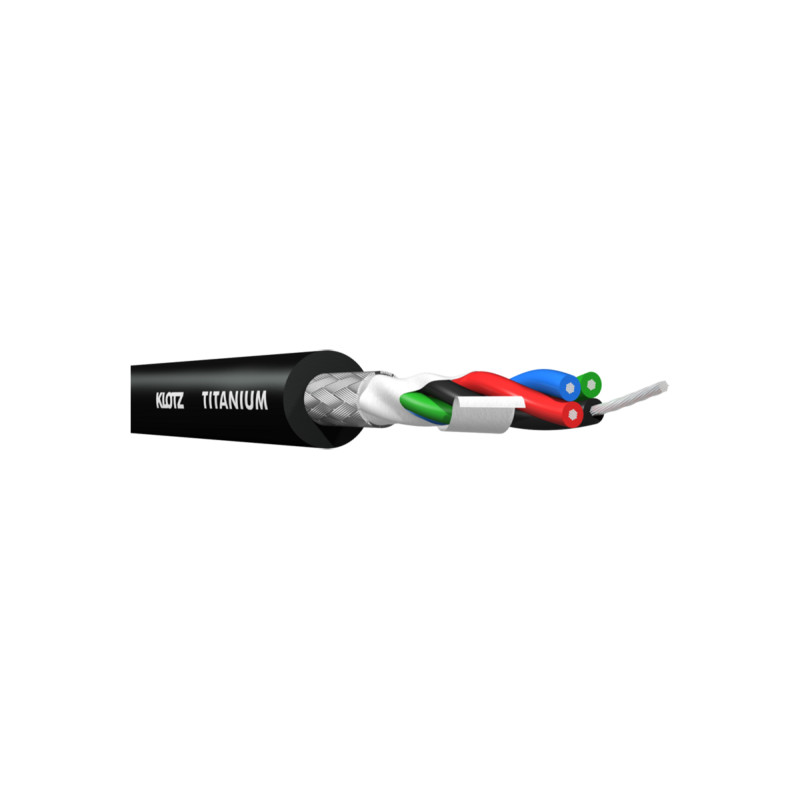Кабель мікрофонний KLOTZ TITANIUM STARQUAD ANALOG AUDIO CABLE WITH MALE XLR TO BALANCED JACK PLUG 1.5 M