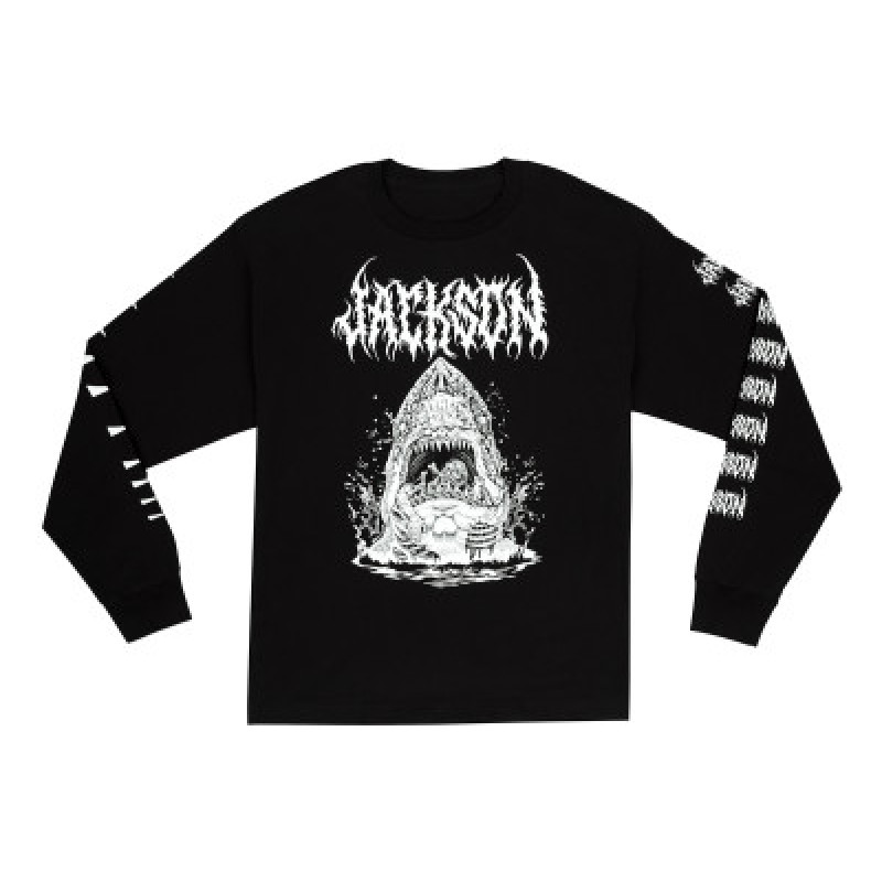 Лонгслів JACKSON SHARKROT LONGSLEEVE T-SHIRT BLACK L
