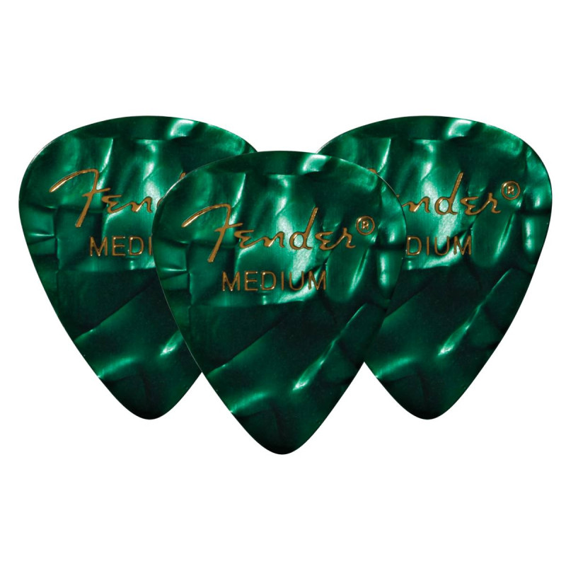 FENDER 351 GREEN PICK GROSS MEDIUM (3 PICKS) Набір медіаторів