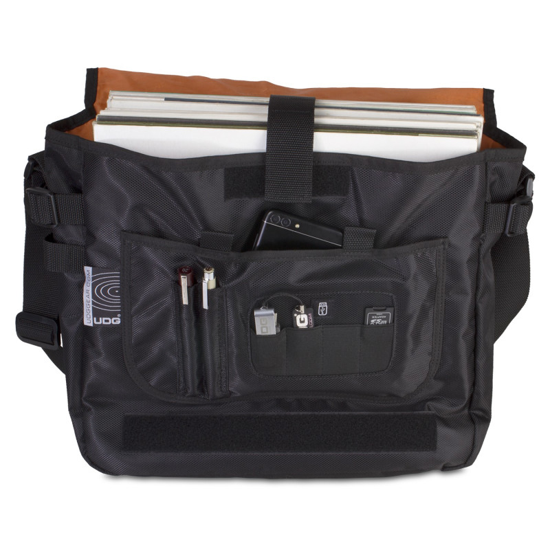 Ultimate CourierBag Black, Orange inside