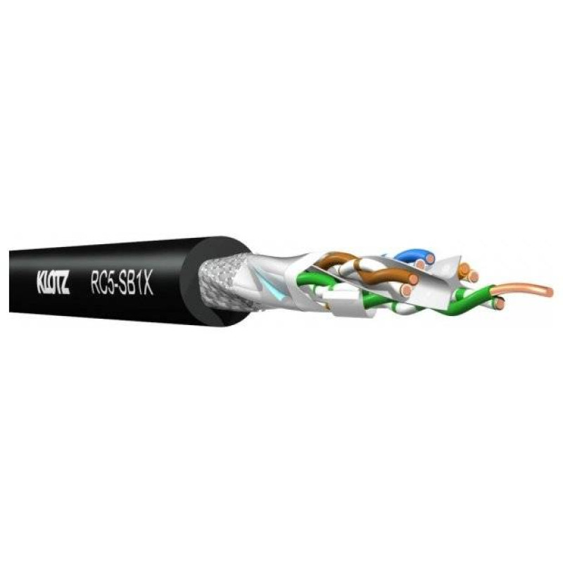 KLOTZ RC5-SB1X CAT5e RamCAT-Solid S/UTP інсталяційний кабель 4x2x0.52 мм суцільна мідь