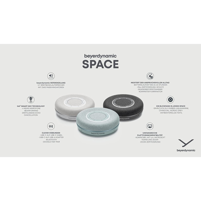 BEYERDYNAMIC SPACE Nordic Grey Спикерфон