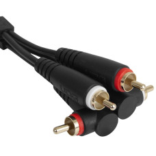 Set RCA Straight-RCA Angled Black 3m (U97005BL)