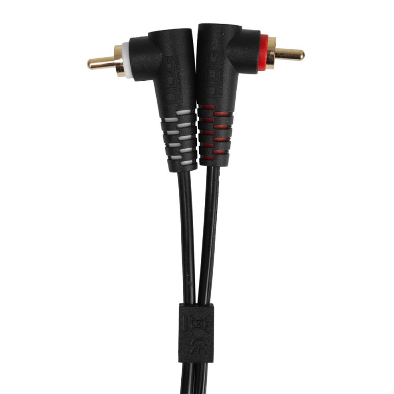 Set RCA Straight-RCA Angled Black 3m (U97005BL)