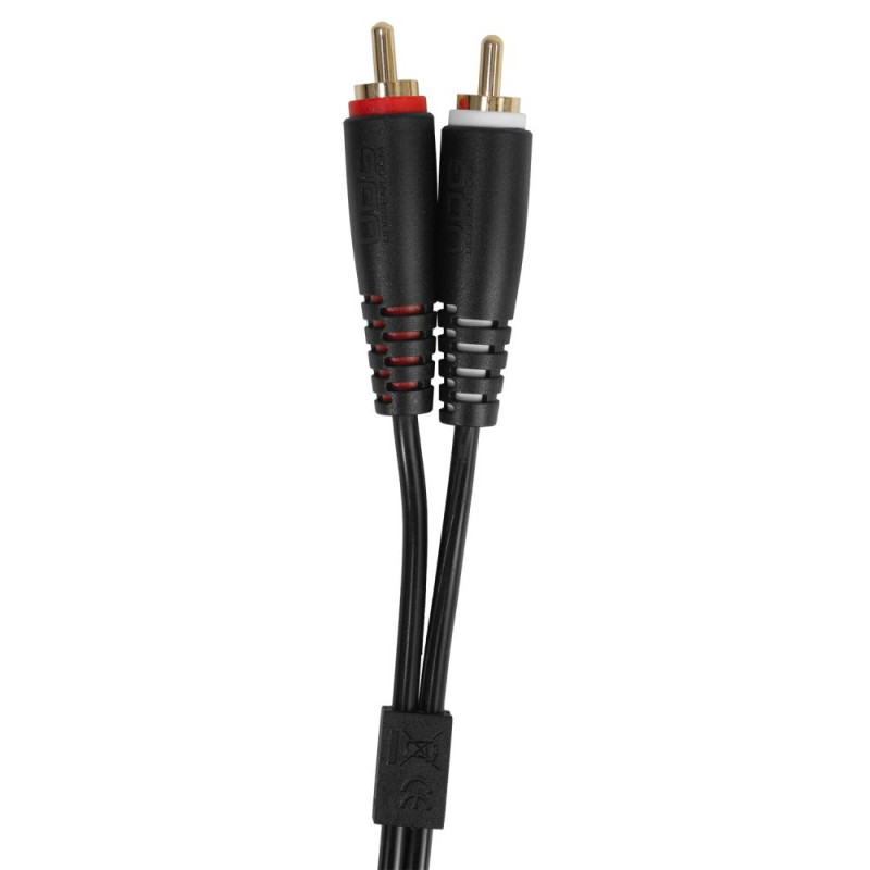 Set RCA Straight-RCA Angled Black 3m (U97005BL)