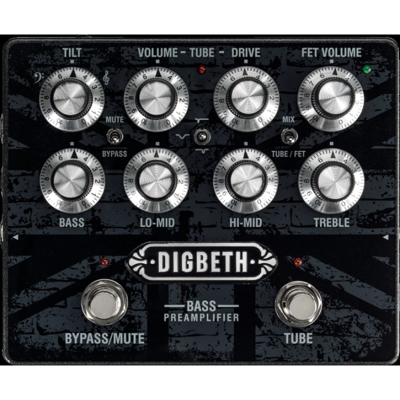 LANEY DB-PRE Бас-гітарний педальний передпідсилювач з FET/Tube каналами