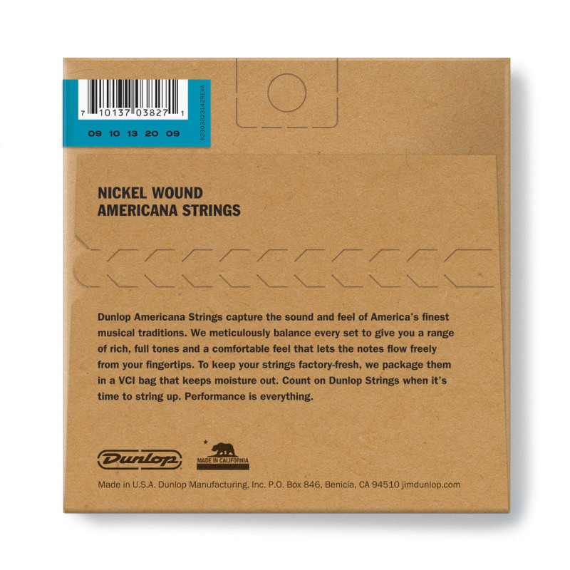 DUNLOP DJN0920 NICKEL WOUND TENOR BANJO STRINGS 09-20 | 5 STRING Струни для банджо