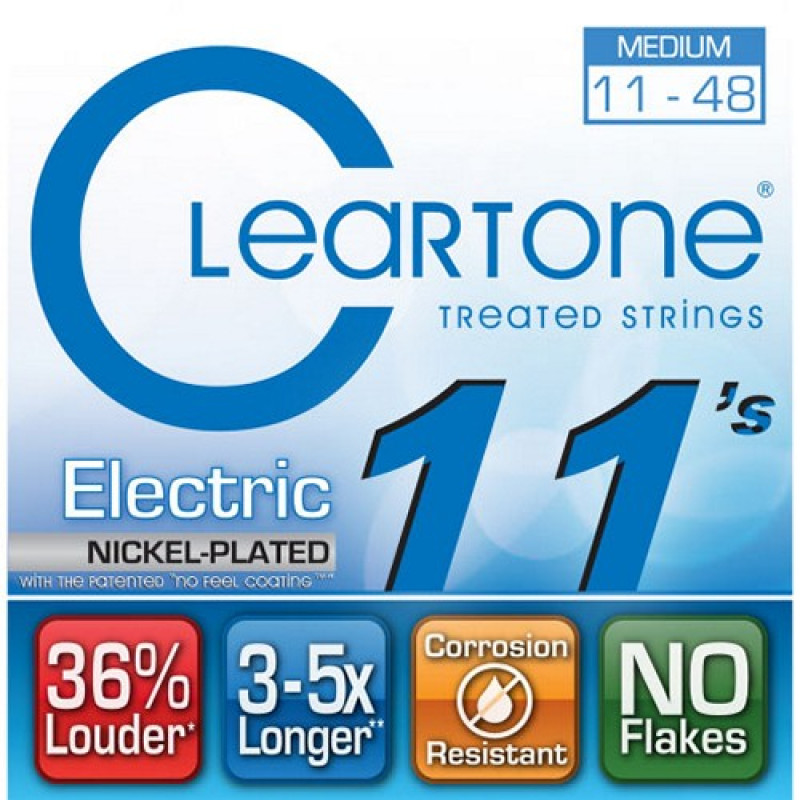 CLEARTONE 9411 ELECTRIC NICKEL-PLATED MEDIUM (11-48