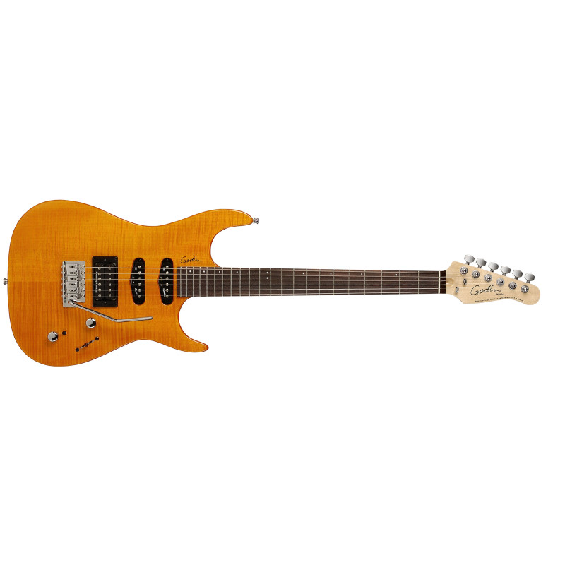 GODIN 030842 - VELOCITY H.D.R. Amber Flame RN Электрогитара