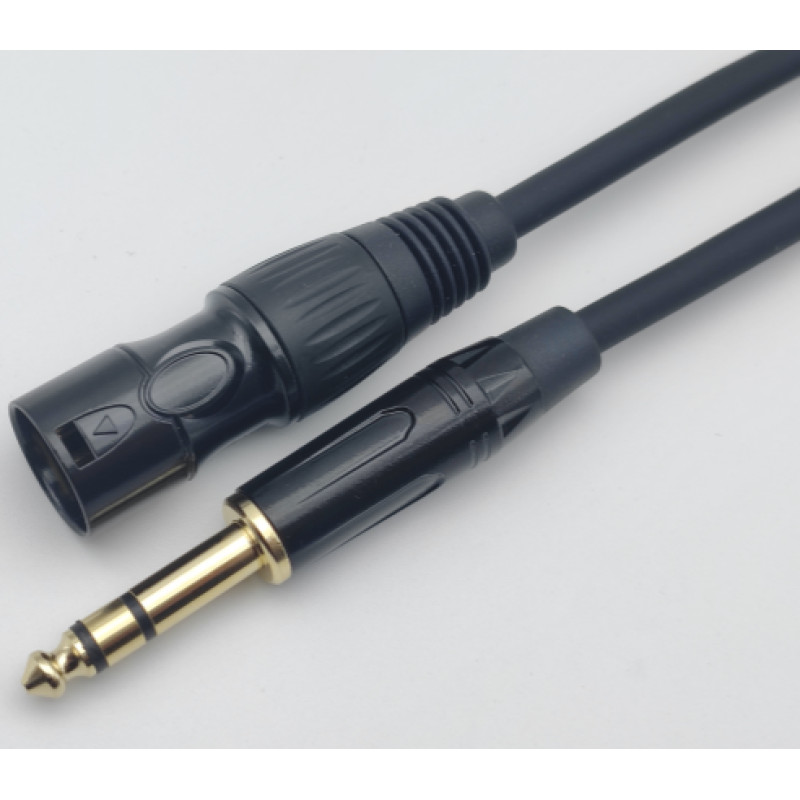4ALL AUDIO XLR M - 6.35 TRS Stereo 1M Готовий мікрофонно-лінійний стереокабель 1 м