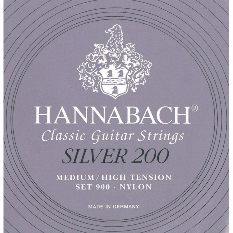 Струни для класичної гітари Hannabach 900MНT Silver 200