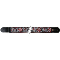 Ремінь для гітари Fire&Stone Folk Jacquard (Red White)