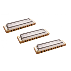 HOHNER Marine Band 1869 ProPack M1896XP C,G,A-major Box (3 шт.) Набір губних гармошок