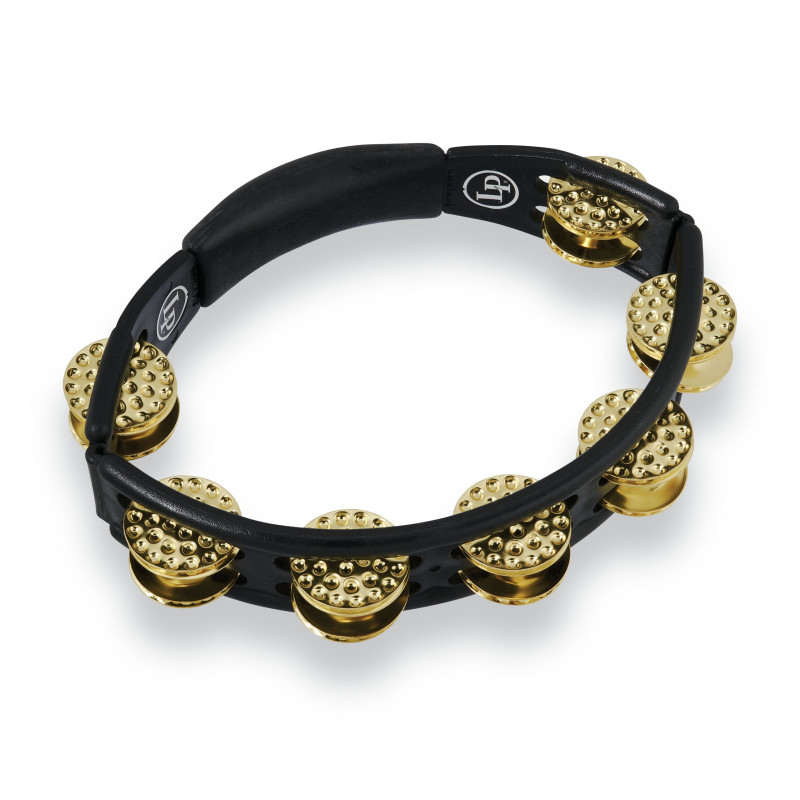 Тамбурин Latin Percussion Cyclop Hand Held LP174 Dimpled Brass, black
