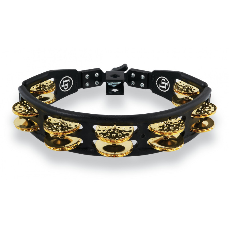 Тамбурин Latin Percussion Cyclop Mountable LP179 (2 ряди) Dimpled Brass, black