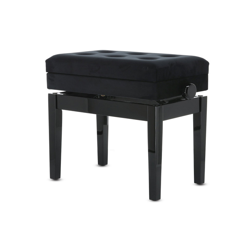 Банкетка для фортепіано GEWA Deluxe Compartment Black High Gloss