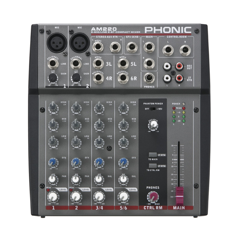 PHONIC AM 220 Микшерный пульт