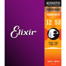 ELIXIR PB NW 12 L Струни для 12-струнної акустичної гітари