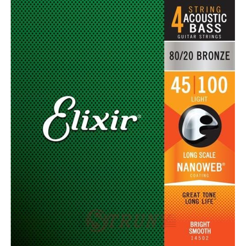 ELIXIR 14502 4S AB LS L Струни для акустичної бас-гітари
