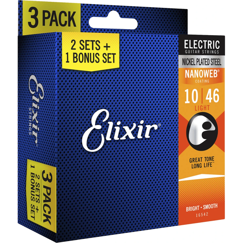 ELIXIR EL NW L (3 Pk) Струни для електрогітари
