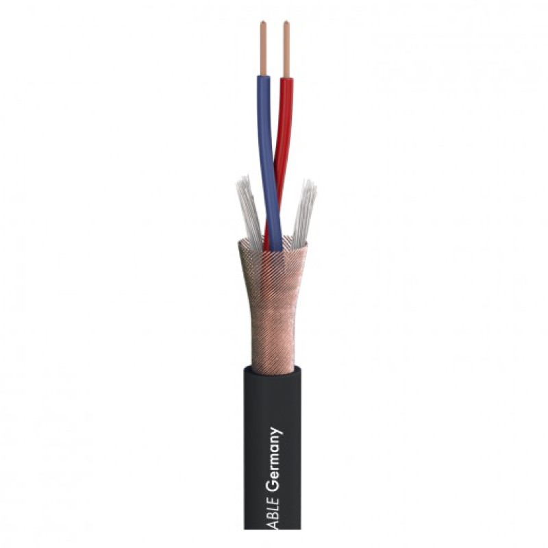 SOMMER CABLE 200-0001 Микрофонный кабель Stage 22 Highflex, 2x0,22 мм², черный