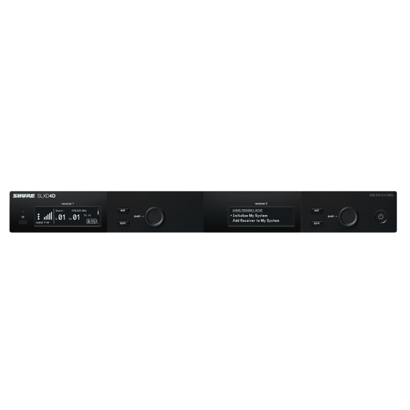 SHURE SLXD4DE=-H56 Двоканальний цифровий приймач H56 (518-562 МГц)