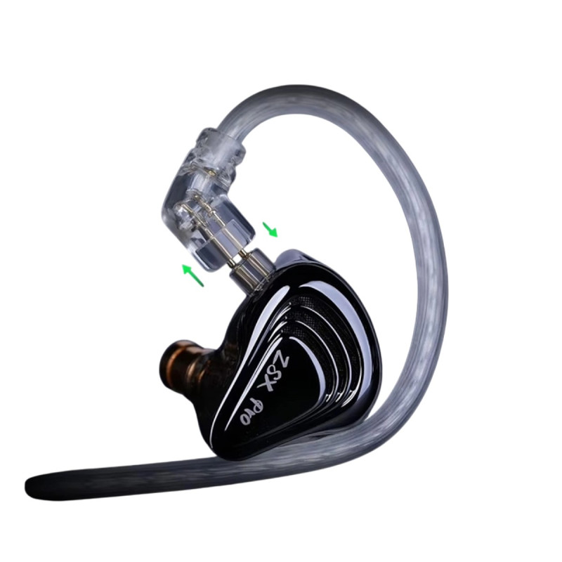 KZ AUDIO ZSX PRO BLACK NO MIC Гібридні 6-драйверні Hi-Fi IEM чорний