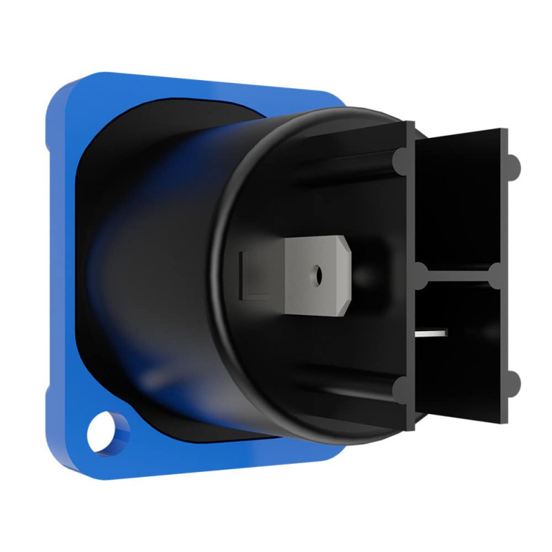 SEETRONIC SAC3MPA Панельна розетка силова power-in 20A/250V синя