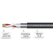 Кабель мікрофонний Roxtone MC022, 2х0.5 кв. мм, вн. діаметр 6.8 мм, 100 м