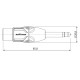 Перехідник Roxtone RA2XFJM 6.3mm Jack male mono - XLR female (мама)