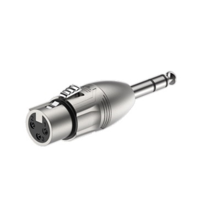 Перехідник Roxtone RA3XFJM 6.3mm Jack Stereo male (тато) - XLR female (мама)