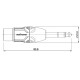 Перехідник Roxtone RA3XFJM 6.3mm Jack Stereo male (тато) - XLR female (мама)