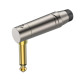 Роз'єм Roxtone RJ2RPP-BK-NG Jack 6,3 (mono) кутовий