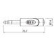 Перехідник Roxtone RPAN240 1 x 6.3mm jack stereo male (тато) - 1 x 3.5mm jack stereo female (мама)