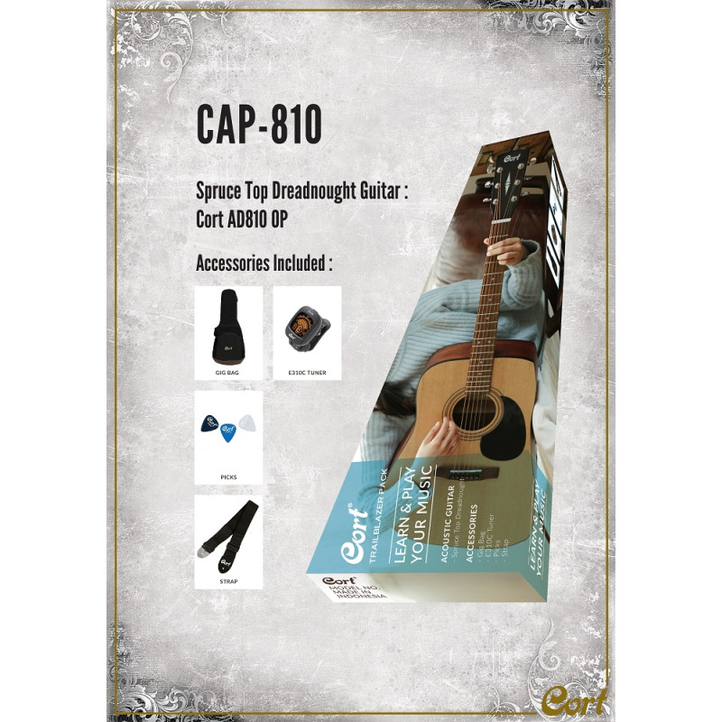 CORT TRAILBLAZER PACK CAP-810 (Open Pore) Акустична гітара