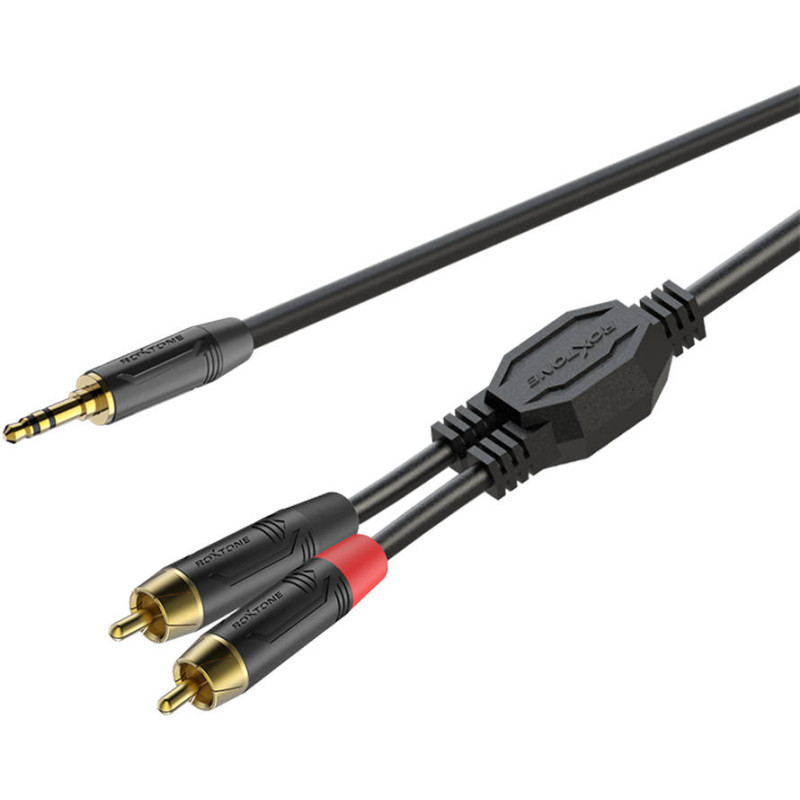 ROXTONE GPTC140L3 PRO Готовый кабель 1x3.5 Jack Stereo Male - 2xRCA 3 м.