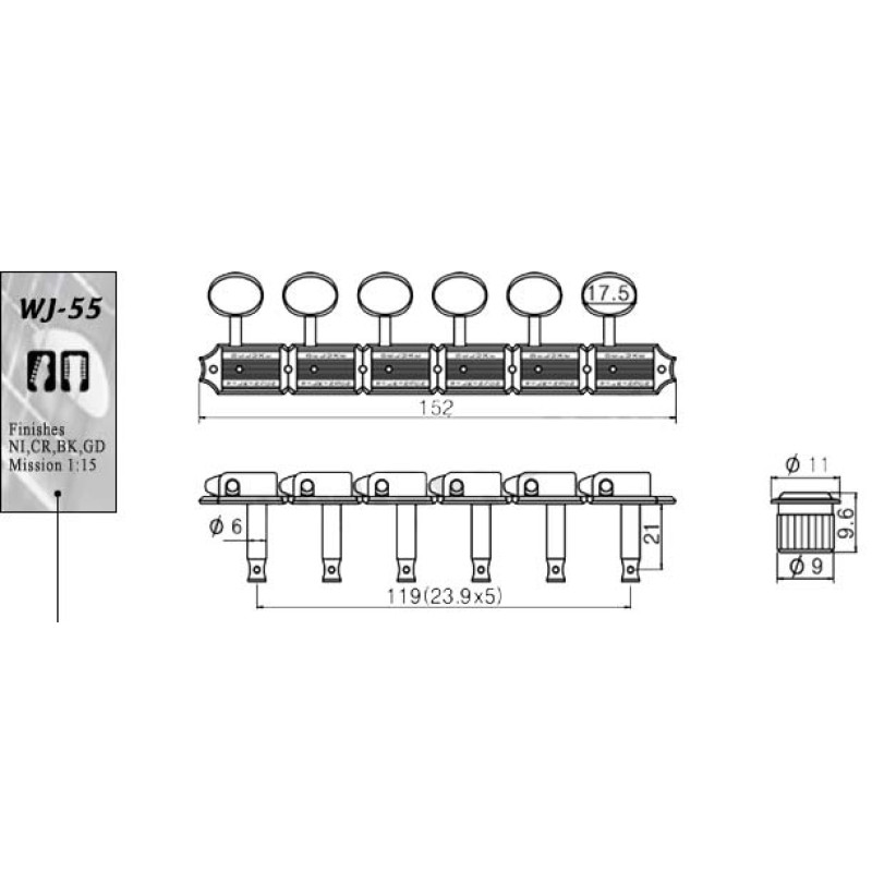 WJ55 6-in line CR