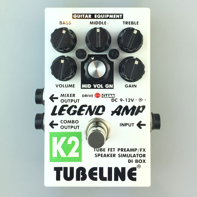 TUBELINE K2 Preamp Педаль ефектів - преамп гітарний, емулятор KRANK