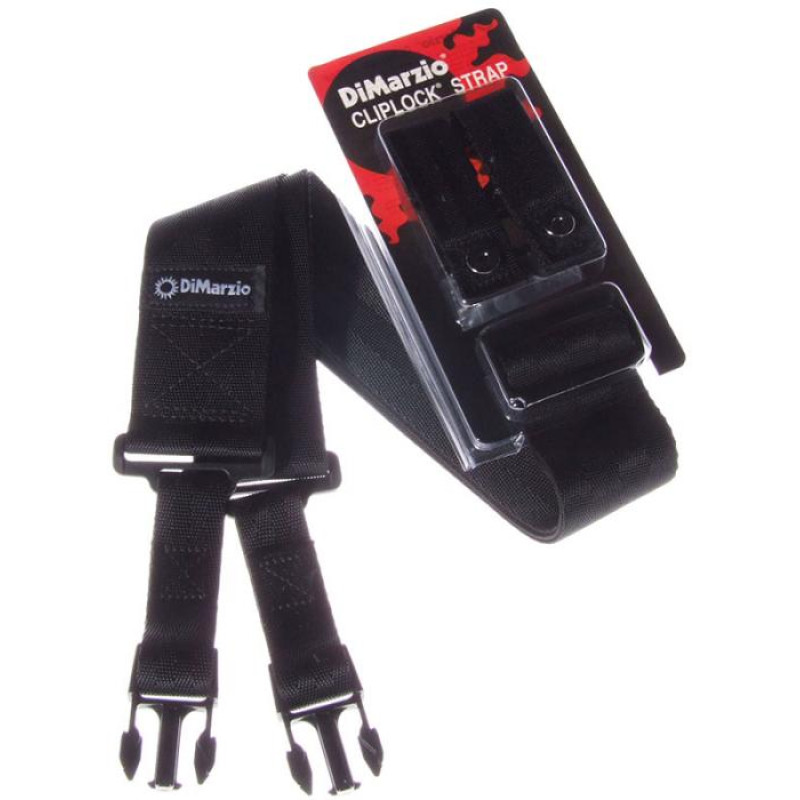 DIMARZIO 2 INCH NYLON CLIPLOCK BLACK