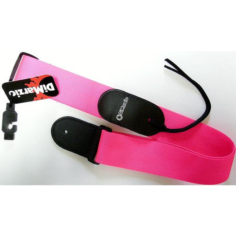 DIMARZIO NYLON WITH LEATHER ENDS (NEON PINK)