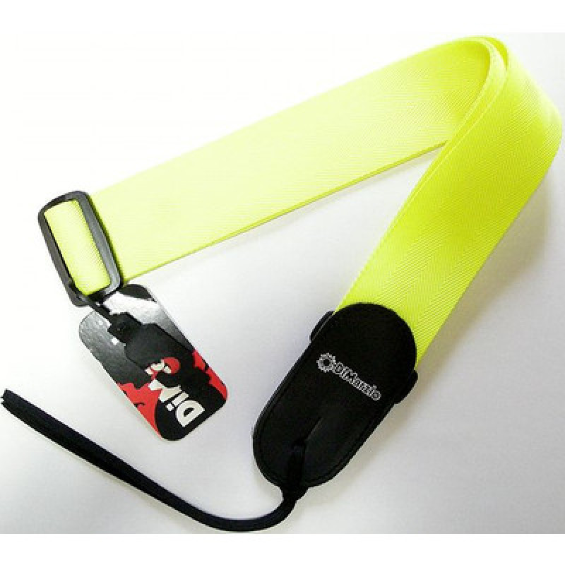 DIMARZIO NYLON WITH LEATHER ENDS (NEON YELLOW)