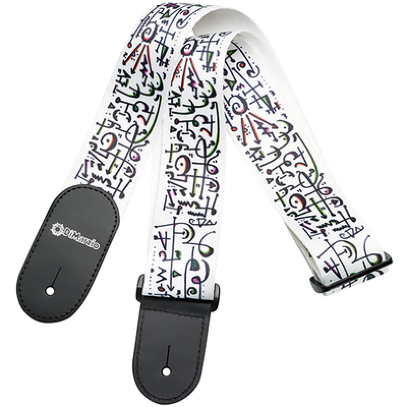 DIMARZIO STEVE VAI PRINT - ART STRAP WHITE