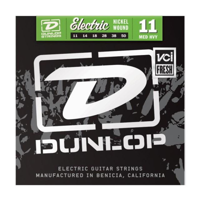 DUNLOP DEN1150 NICKEL WOUND ELECTRIC GUITAR STRINGS (11-50) Струны для электрогитары