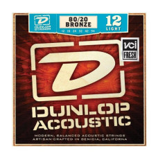 DUNLOP DAB1254 80/20 BRONZE ACOUSTIC GUITAR STRINGS (12-54) Струни для акустичної гітари