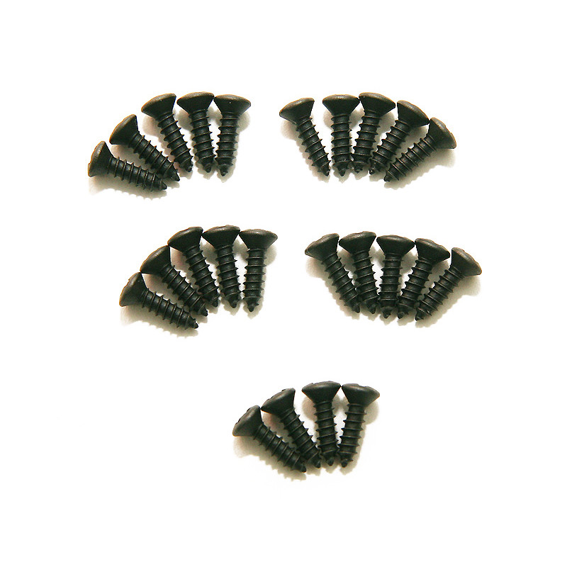 DIMARZIO GH1000BK PICKGUARD / BACKPLATE SCREWS - SET OF 24 (BLACK)