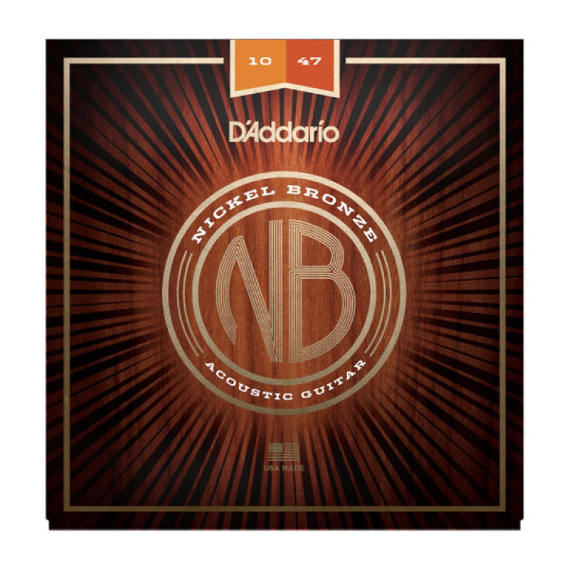 D’ADDARIO NB1047 NICKEL BRONZE EXTRA LIGHT (10-47) Струны для акустической гитары