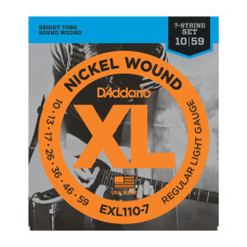 D'ADDARIO EXL110-7 XL NICKEL WOUND REGULAR LIGHT 7-STRING (10-59) Струни для електрогітари