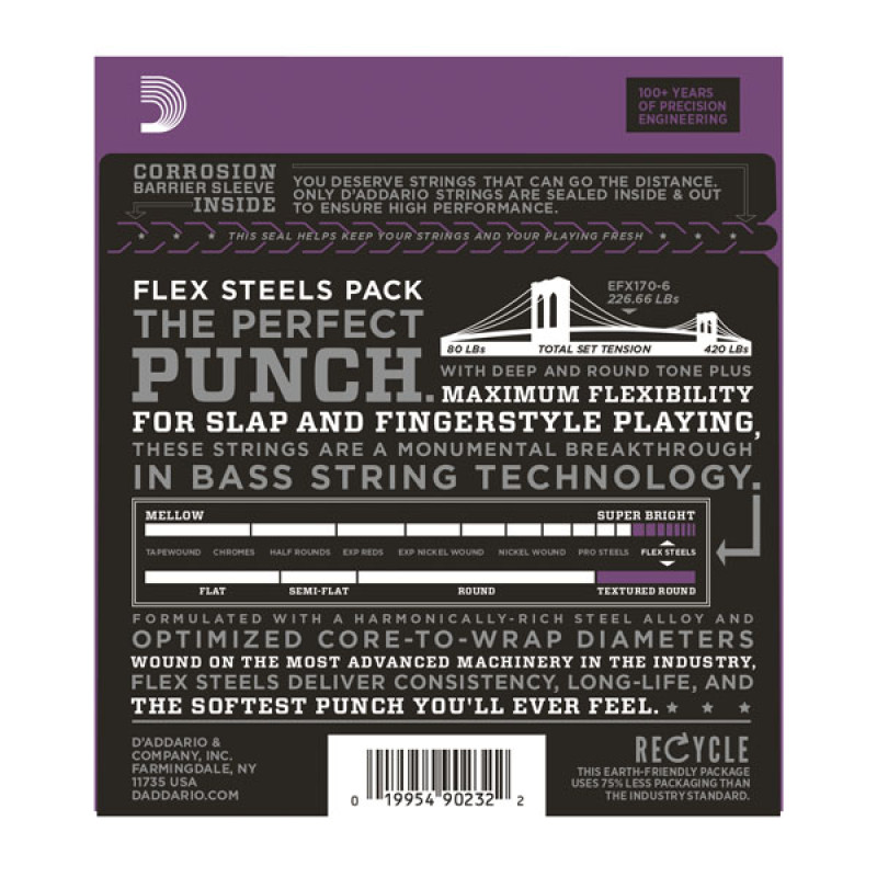 D’ADDARIO EFX170-6 Струны для бас-гитары