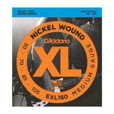 D'ADDARIO EXL160 XL NICKEL WOUND BASS MEDIUM (50-105) Струни для бас-гітари