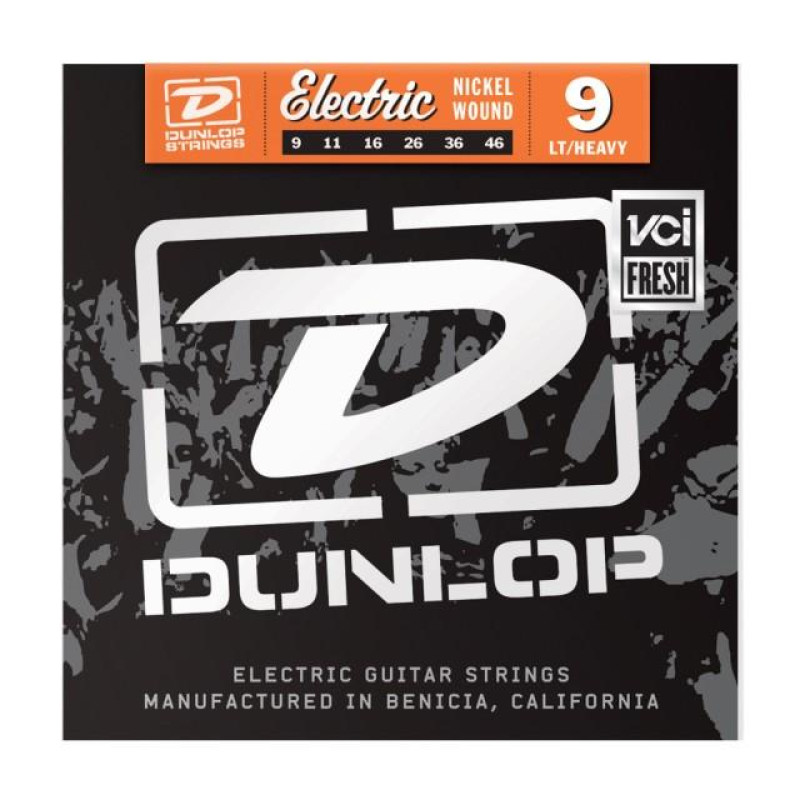 DUNLOP DEN0946 NICKEL WOUND ELECTRIC GUITAR STRINGS (09-46) Струни для електрогітари